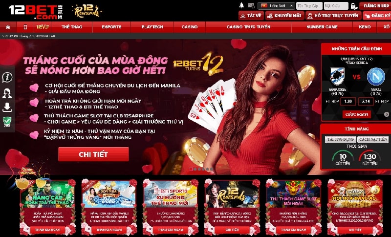 Xóc đĩa 12Bet - Nhà cái xóc đĩa online đẳng cấp thế giới