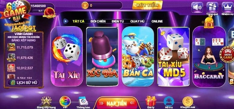 Xóc đĩa 68 Game Bài - Địa chỉ lắc đĩa xanh chín bậc nhất thị trường