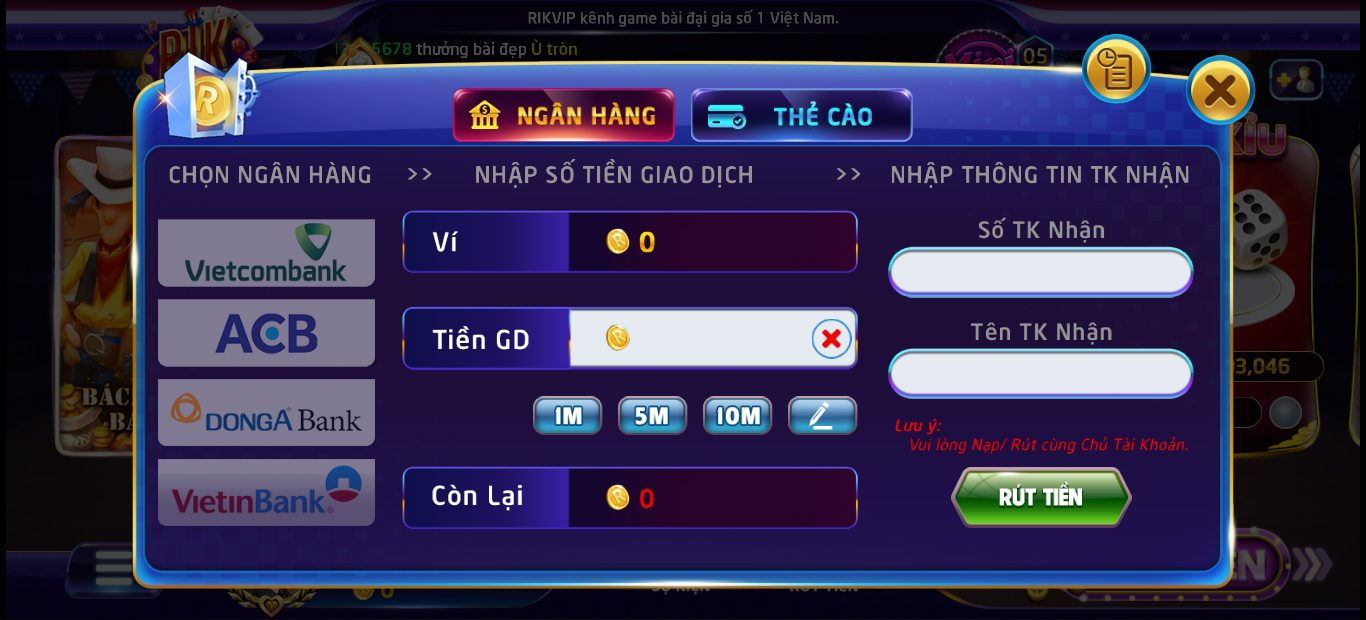 Xóc đĩa Rikvip - Game đổi thưởng uy tín cho cho mọi dân chơi